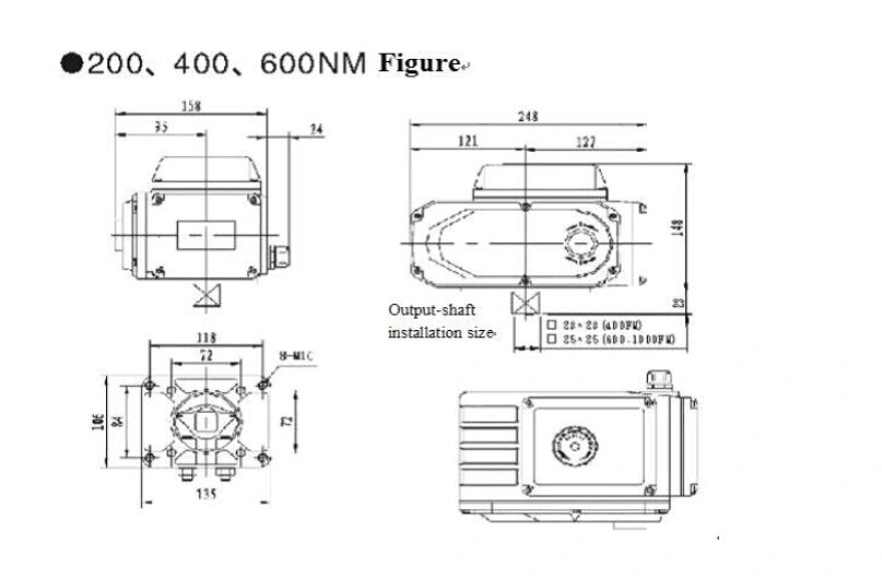 Schnellöffnungs-Aktator AC220V Miniatur-Alloy-Auto-Elektroventil-Aktor 2
