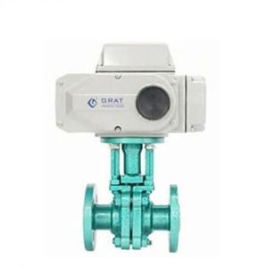 Flanschverbindung Elektrische Kugelventil DN15 Fluorkugelventil mit elektrischem Aktor