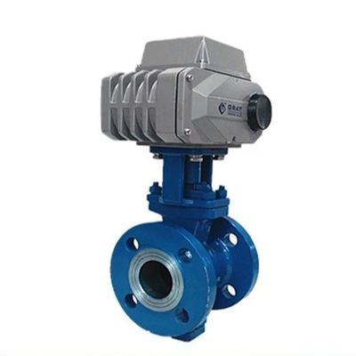 Edelstahl hochwertiges elektrisches motorisiertes Dn100 4-Zoll-Kugelventil aus Gusseisen