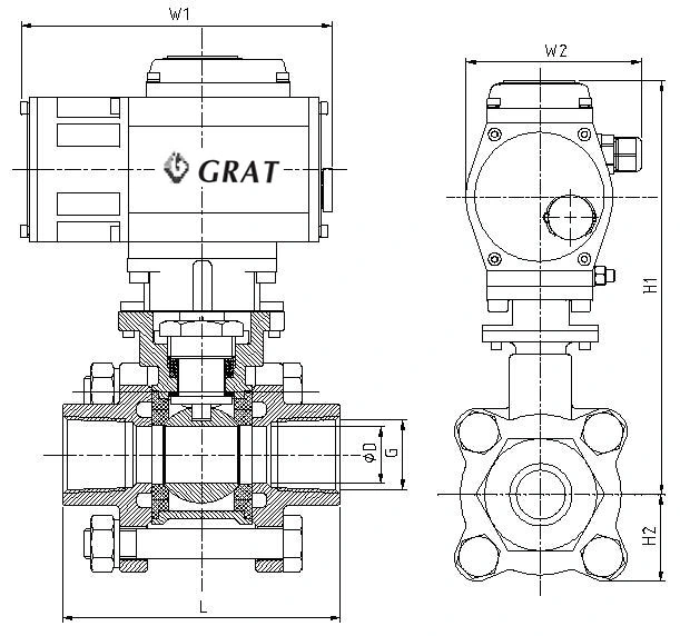 AC110V automatisches elektrisches Kugelventil hocheffizientes SS304 3PC DN15 mit BSPT-Gleitanschluss 1