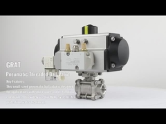 Metalldichtung V-Kegel-Pneumatisches Kugelventil aus Edelstahl Hochdruck