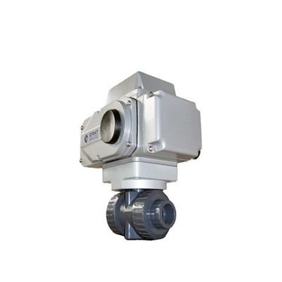 50mm 12V 3 Zoll Kunststoff UPVC elektrische Kugelventil Motorisierte Aktor Kugelventil