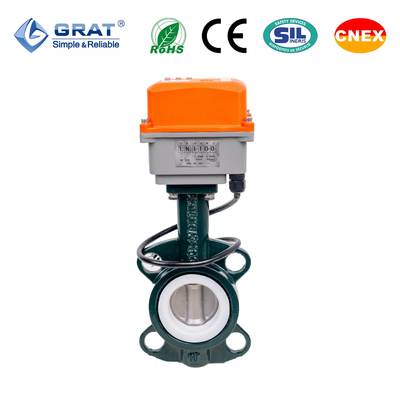 IoT Electric PTFE Butterfly Valve DC 24V Anti-Corrosion for Precise Flow Control in Chemical , Pharmaceutical and Water Treatment Systems